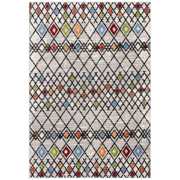 SAFAVIEH Amsterdam Collection AMS115B Beige / Blue Rug Image 1