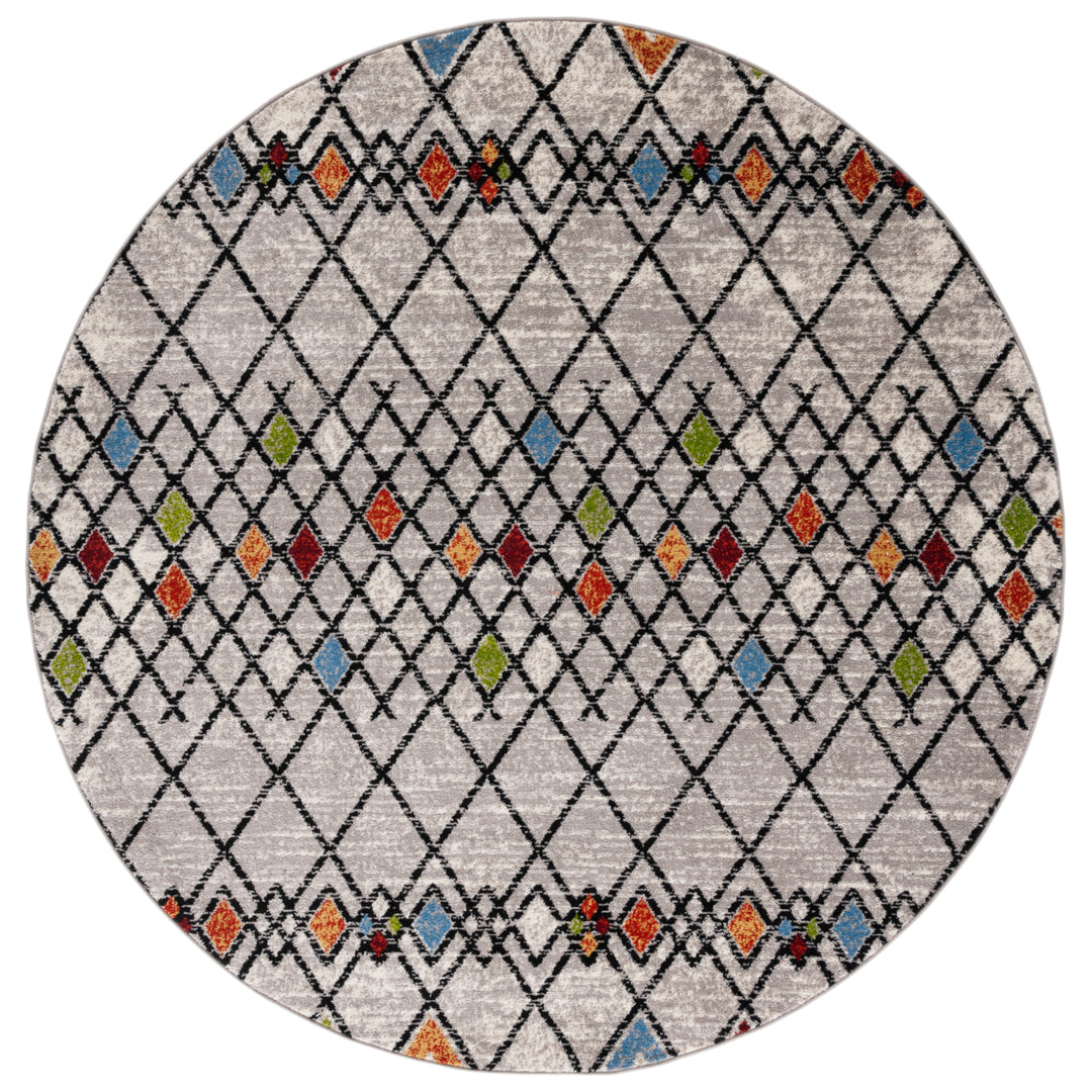 SAFAVIEH Amsterdam Collection AMS115B Beige / Blue Rug Image 4