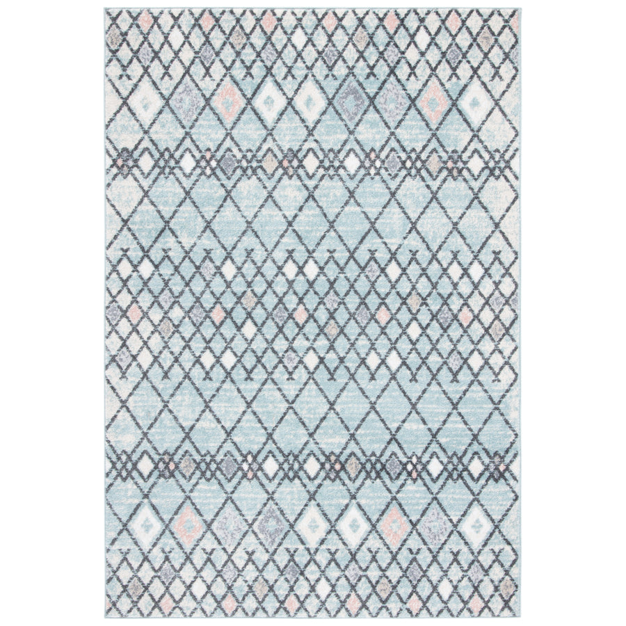 SAFAVIEH Amsterdam AMS115L Light Blue / Ivory Rug Image 1