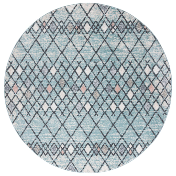 SAFAVIEH Amsterdam AMS115L Light Blue / Ivory Rug Image 4