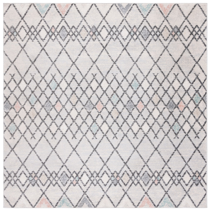 SAFAVIEH Amsterdam Collection AMS115F Grey / Ivory Rug Image 6