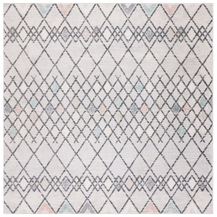 SAFAVIEH Amsterdam Collection AMS115F Grey / Ivory Rug Image 1