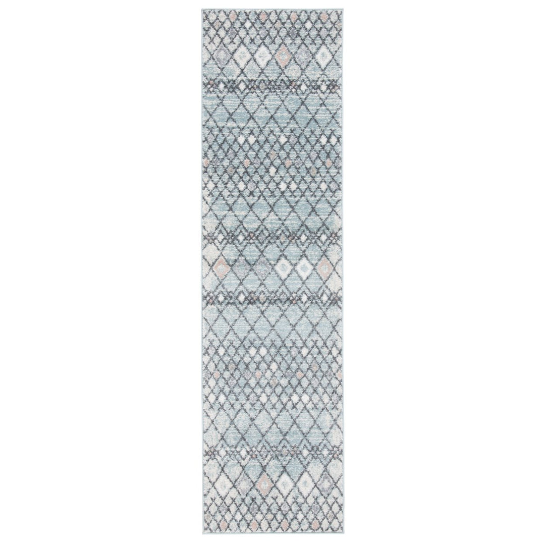 SAFAVIEH Amsterdam AMS115L Light Blue / Ivory Rug Image 1