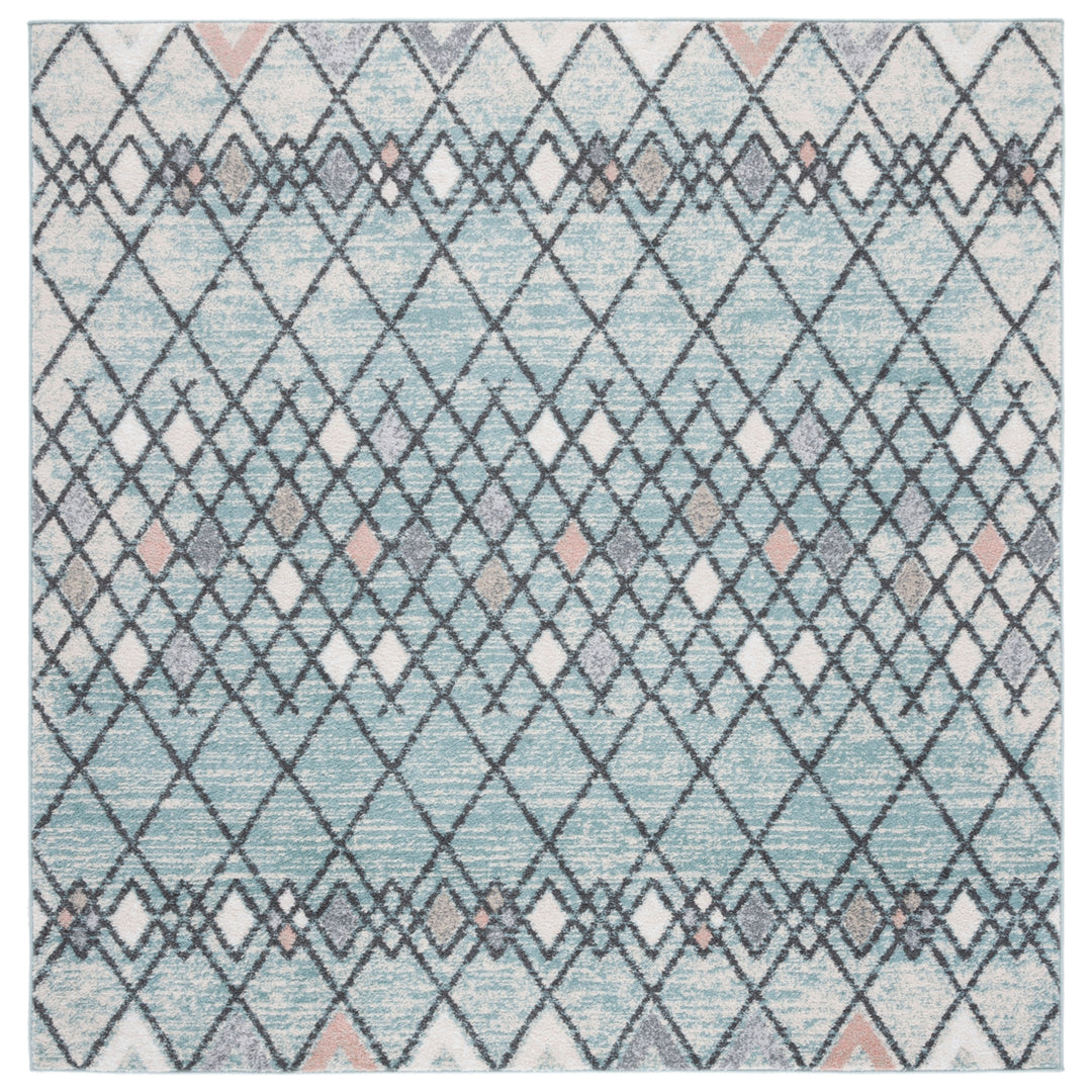 SAFAVIEH Amsterdam AMS115L Light Blue / Ivory Rug Image 6