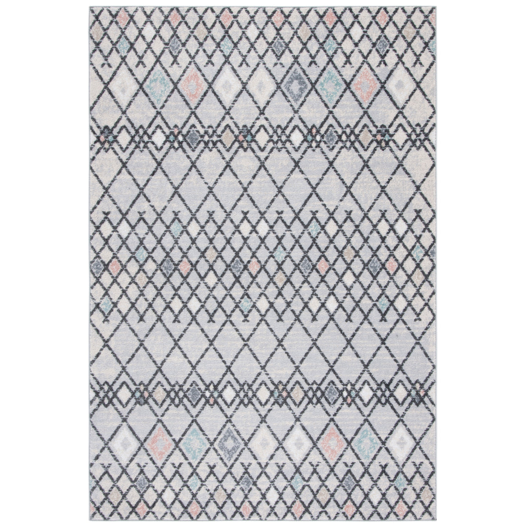 SAFAVIEH Amsterdam Collection AMS115F Grey / Ivory Rug Image 10