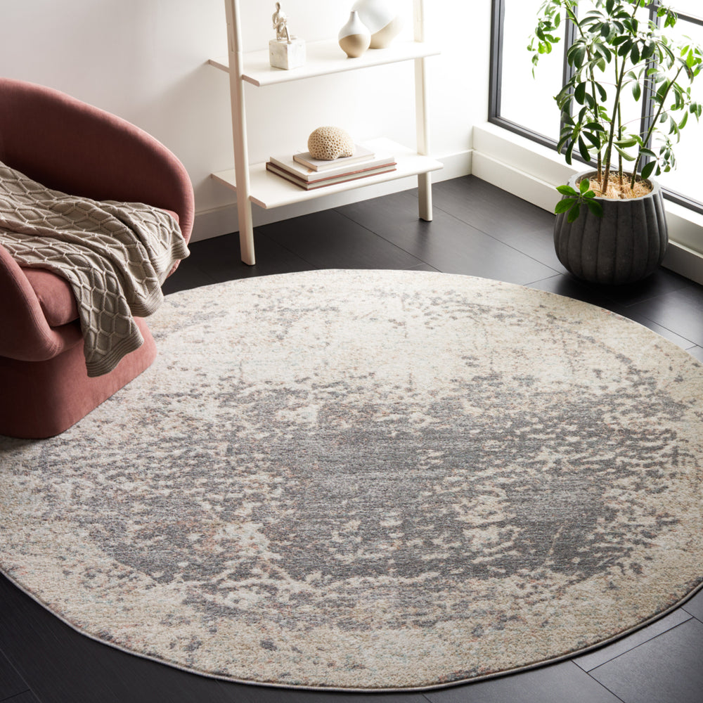 SAFAVIEH Amsterdam Collection AMS144F Beige / Grey Rug Image 2