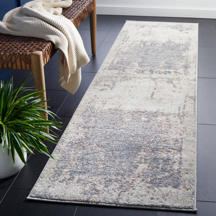 SAFAVIEH Amsterdam Collection AMS144F Beige / Grey Rug Image 3