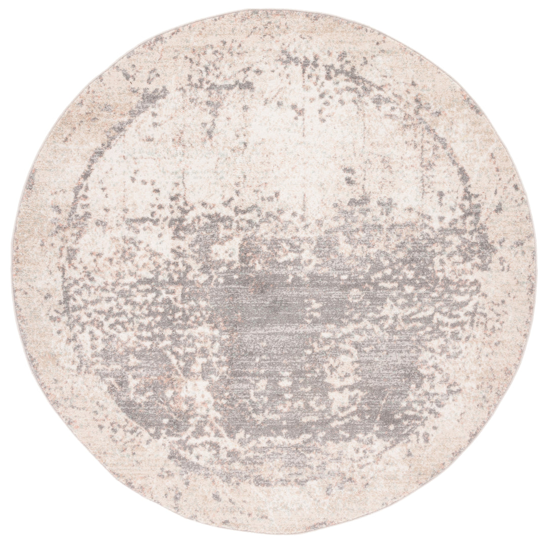 SAFAVIEH Amsterdam Collection AMS144F Beige / Grey Rug Image 4