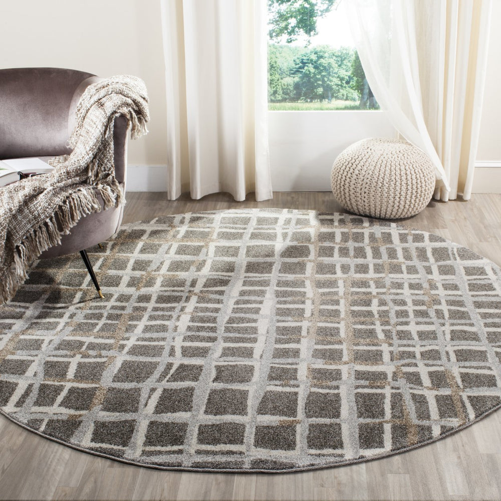 SAFAVIEH Amherst Collection AMT403C Grey / Ivory Rug Image 2