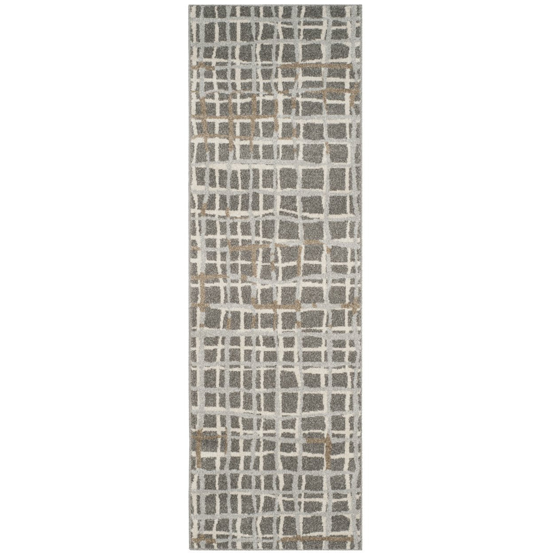 SAFAVIEH Amherst Collection AMT403C Grey / Ivory Rug Image 1