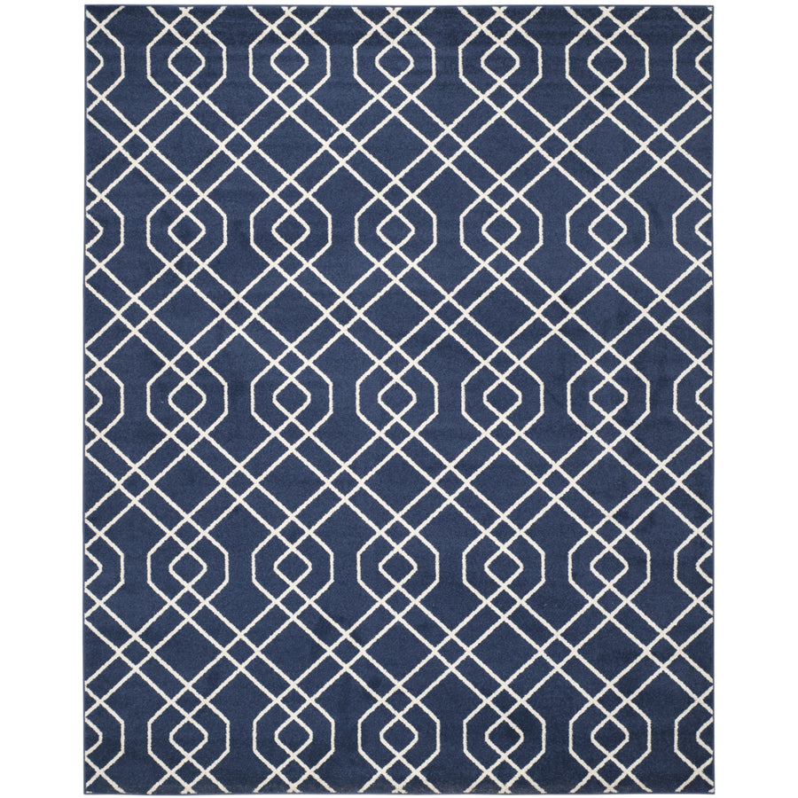 SAFAVIEH Amherst Collection AMT407P Navy / Beige Rug Image 1