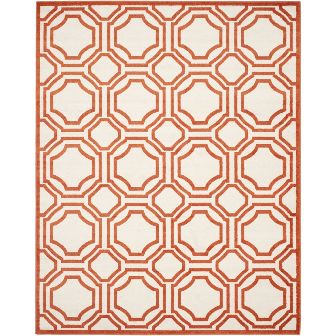 SAFAVIEH Amherst Collection AMT411F Ivory / Orange Rug Image 1