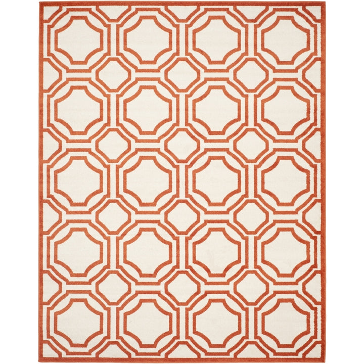 SAFAVIEH Amherst Collection AMT411F Ivory / Orange Rug Image 1