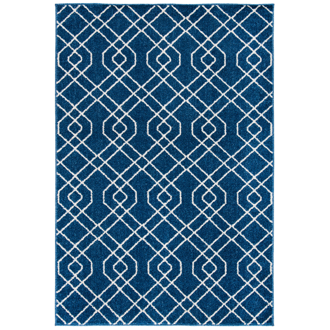 SAFAVIEH Amherst Collection AMT407P Navy / Beige Rug Image 6