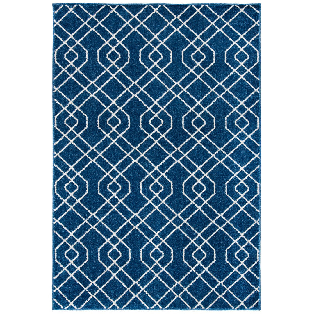 SAFAVIEH Amherst Collection AMT407P Navy / Beige Rug Image 1