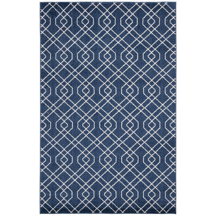 SAFAVIEH Amherst Collection AMT407P Navy / Beige Rug Image 7