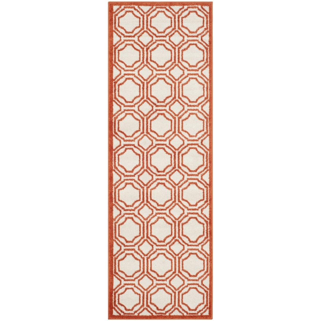 SAFAVIEH Amherst Collection AMT411F Ivory / Orange Rug Image 5