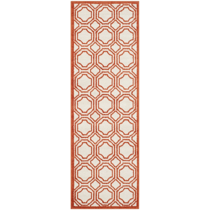 SAFAVIEH Amherst Collection AMT411F Ivory / Orange Rug Image 5