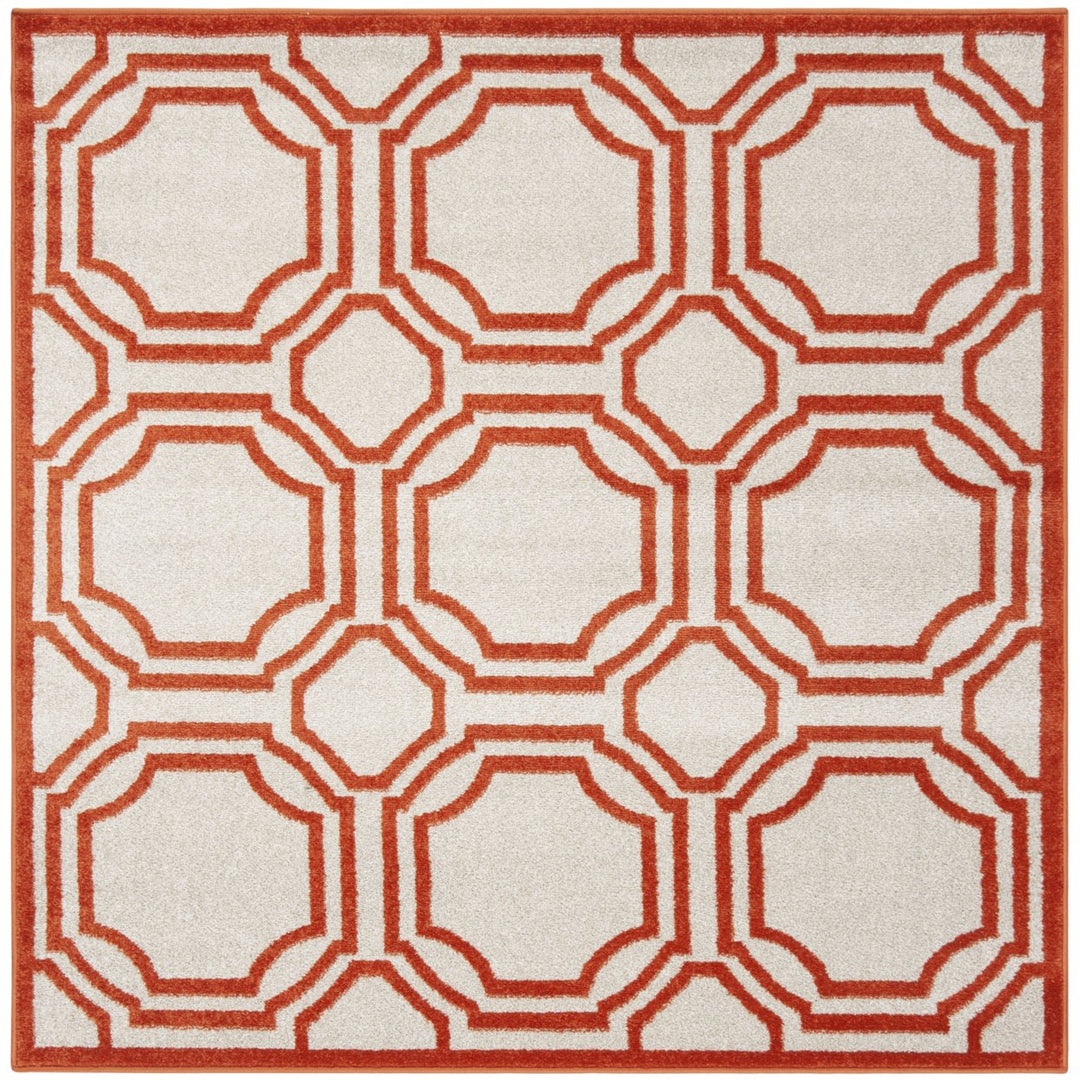 SAFAVIEH Amherst Collection AMT411F Ivory / Orange Rug Image 6