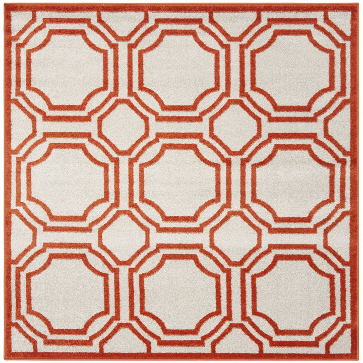 SAFAVIEH Amherst Collection AMT411F Ivory / Orange Rug Image 6