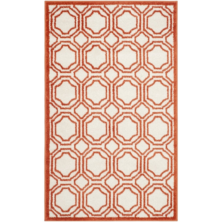 SAFAVIEH Amherst Collection AMT411F Ivory / Orange Rug Image 9