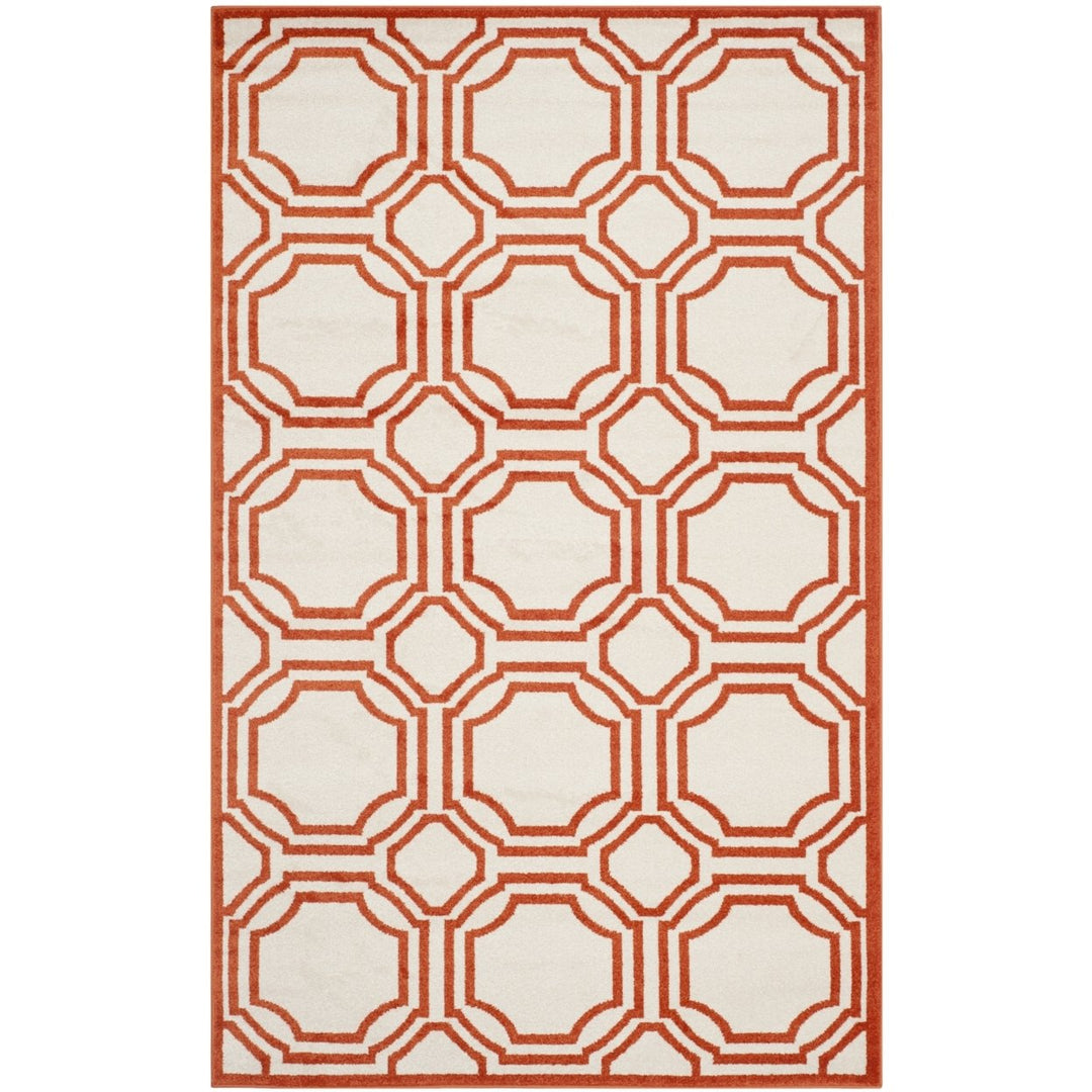 SAFAVIEH Amherst Collection AMT411F Ivory / Orange Rug Image 10