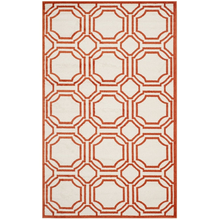 SAFAVIEH Amherst Collection AMT411F Ivory / Orange Rug Image 10