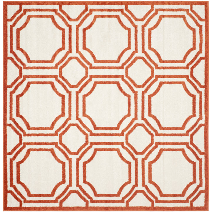 SAFAVIEH Amherst Collection AMT411F Ivory / Orange Rug Image 11