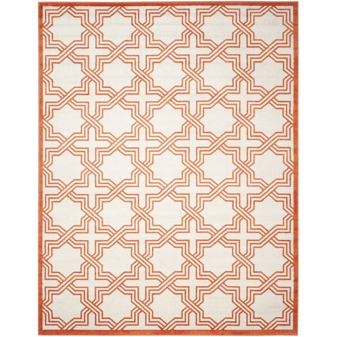 SAFAVIEH Amherst Collection AMT413F Ivory / Orange Rug Image 1