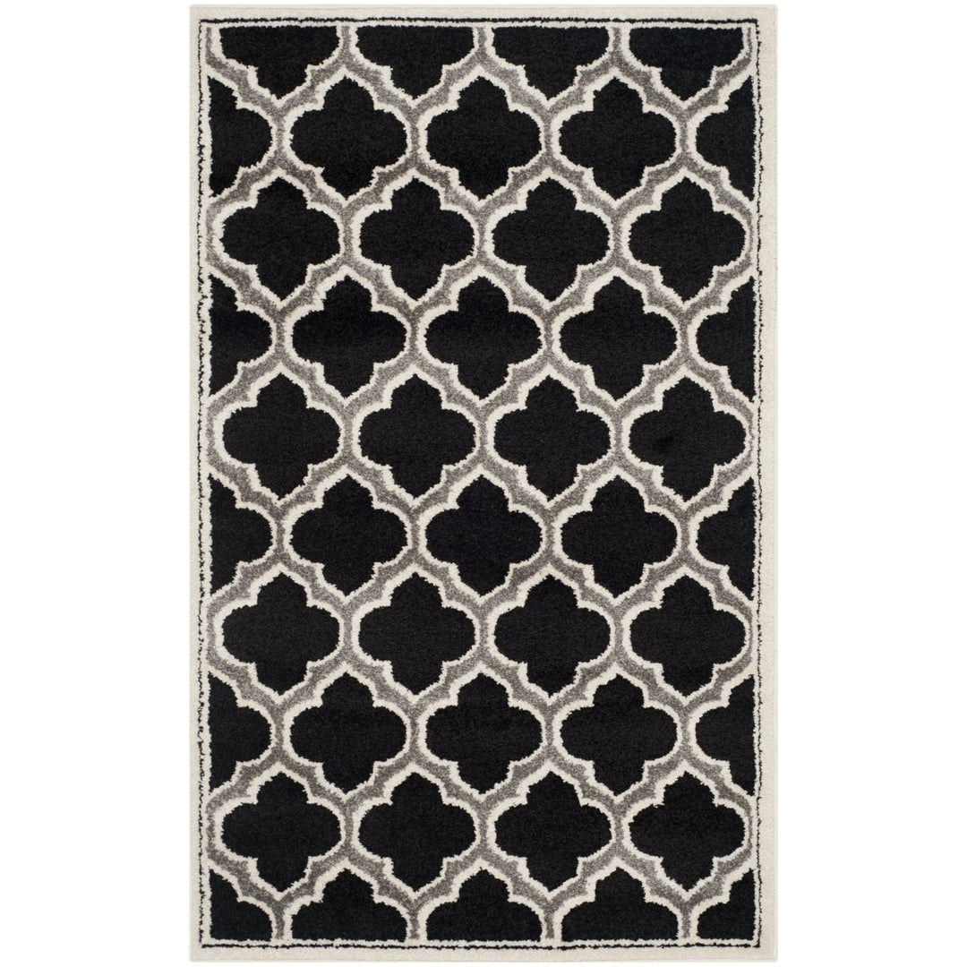 SAFAVIEH Amherst Collection AMT412G Anthracite/Ivory Rug Image 1