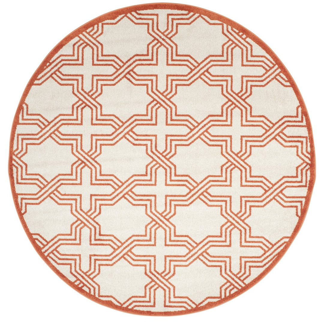 SAFAVIEH Amherst Collection AMT413F Ivory / Orange Rug Image 1