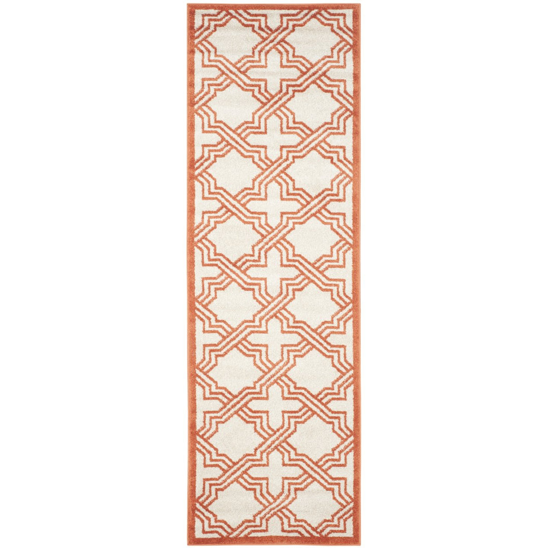 SAFAVIEH Amherst Collection AMT413F Ivory / Orange Rug Image 5