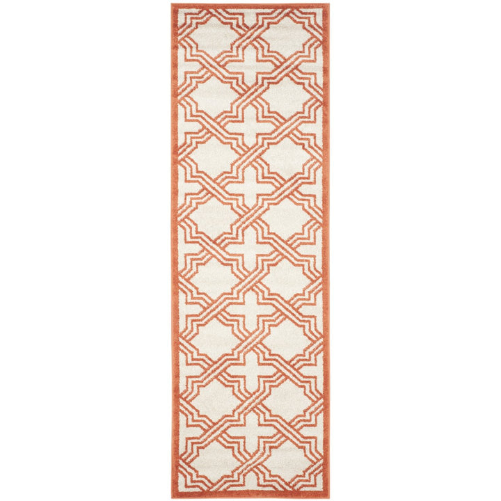 SAFAVIEH Amherst Collection AMT413F Ivory / Orange Rug Image 5