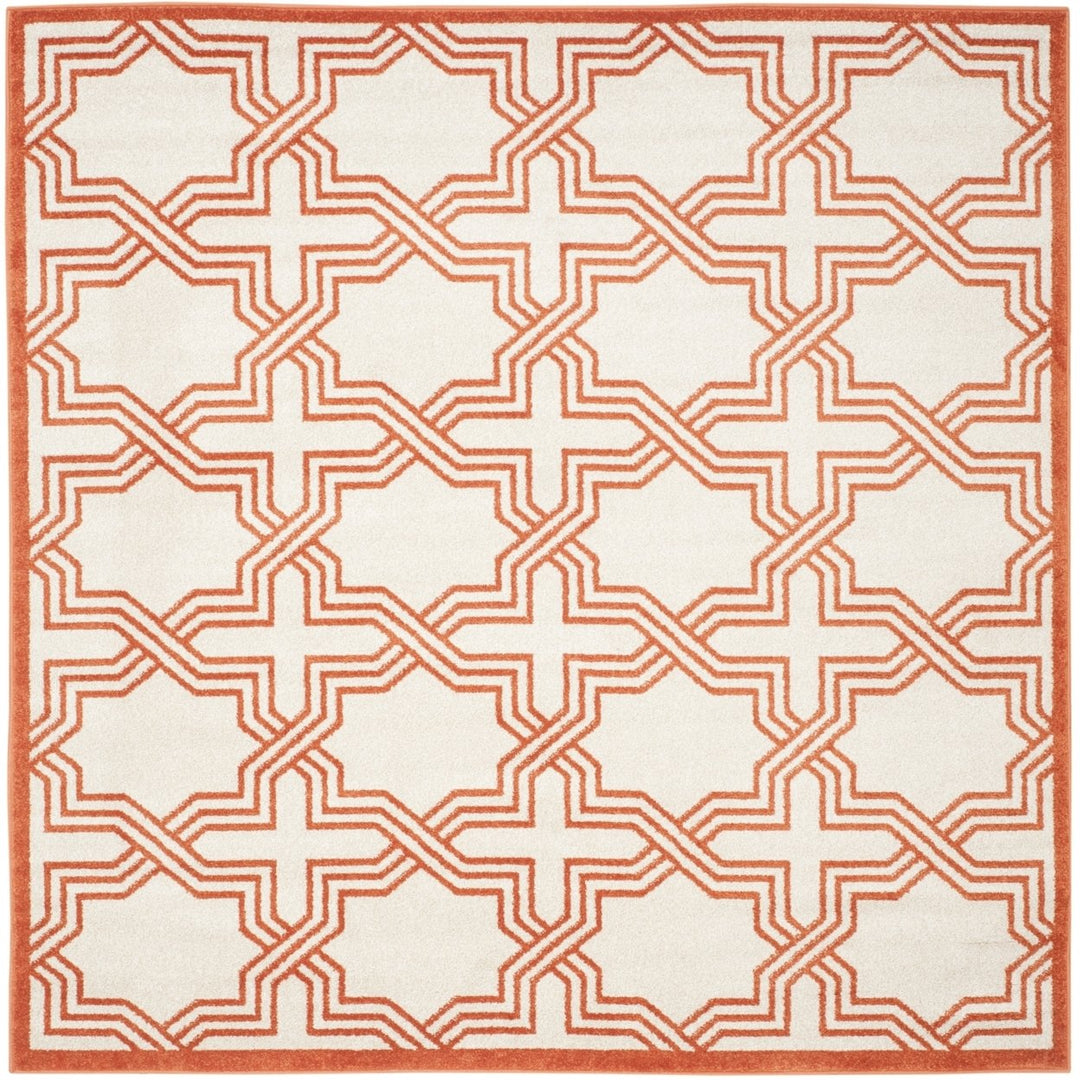 SAFAVIEH Amherst Collection AMT413F Ivory / Orange Rug Image 6