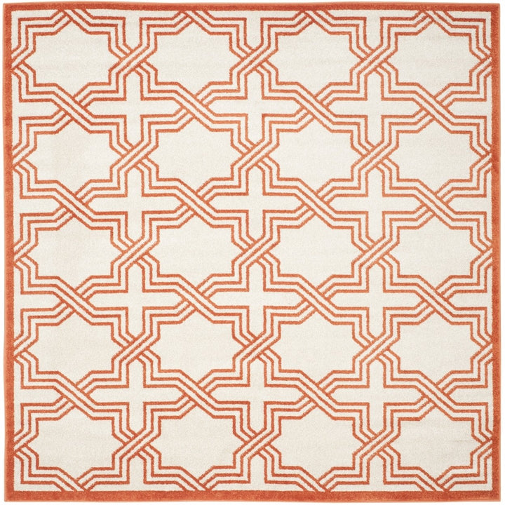 SAFAVIEH Amherst Collection AMT413F Ivory / Orange Rug Image 6