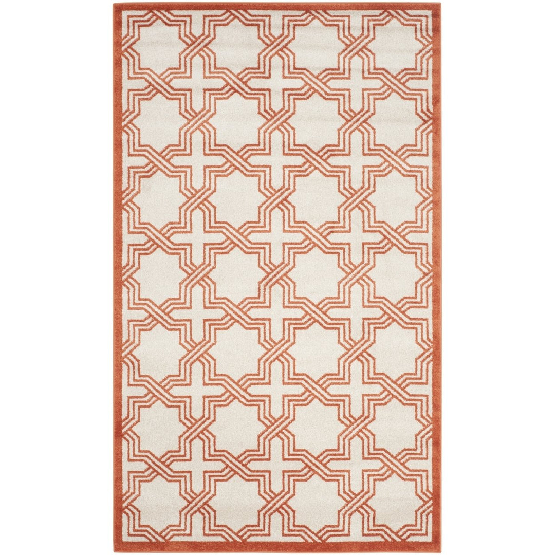 SAFAVIEH Amherst Collection AMT413F Ivory / Orange Rug Image 8