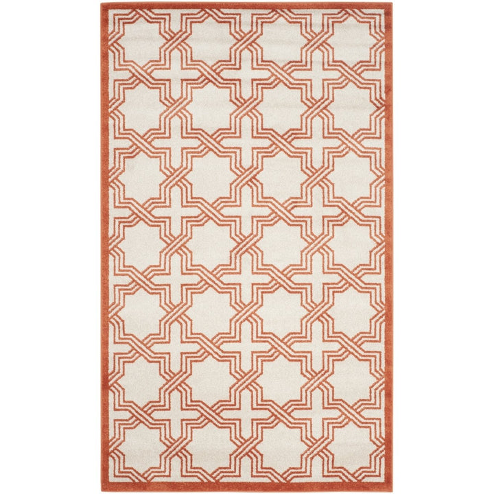 SAFAVIEH Amherst Collection AMT413F Ivory / Orange Rug Image 8