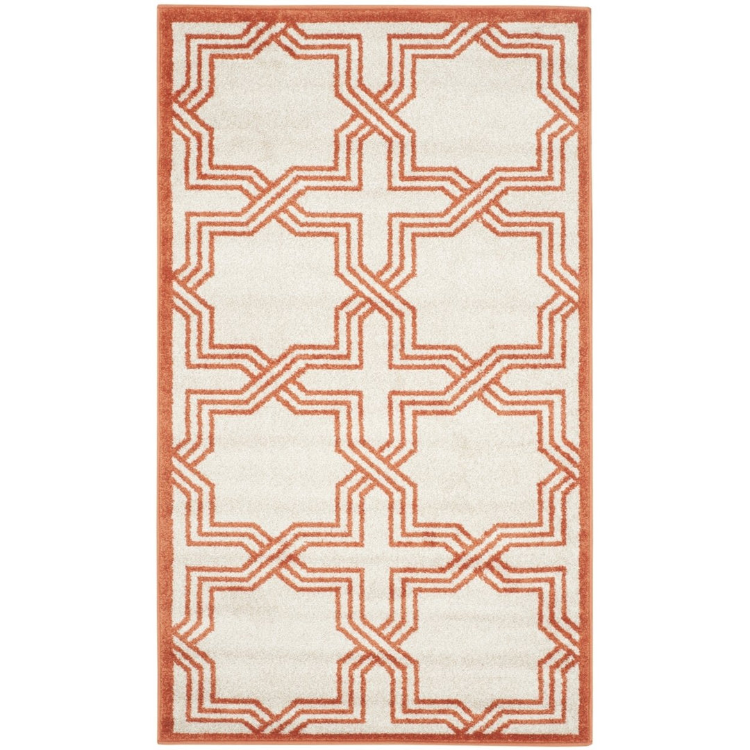 SAFAVIEH Amherst Collection AMT413F Ivory / Orange Rug Image 10