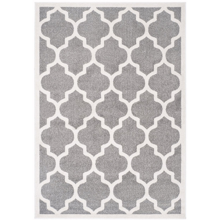 SAFAVIEH Amherst Collection AMT420R Dark Grey / Beige Rug Image 1