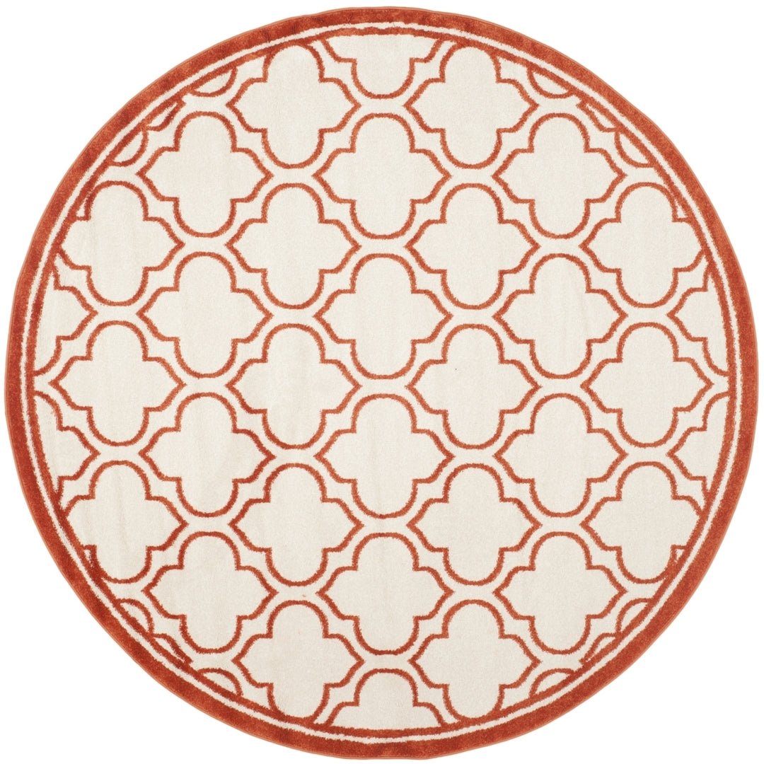 SAFAVIEH Amherst Collection AMT412F Ivory / Orange Rug Image 4