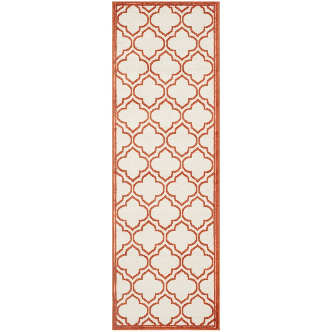 SAFAVIEH Amherst Collection AMT412F Ivory / Orange Rug Image 5