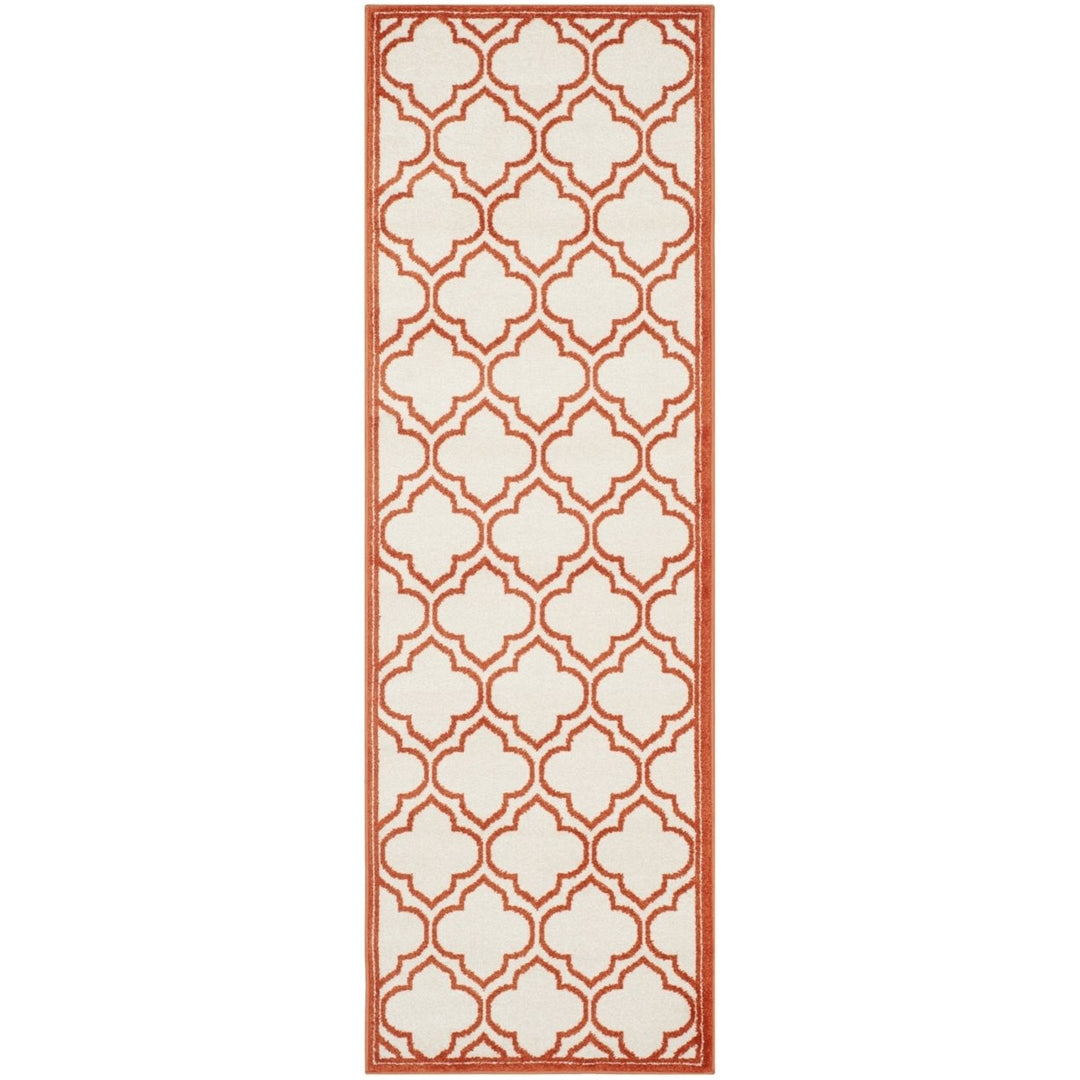 SAFAVIEH Amherst Collection AMT412F Ivory / Orange Rug Image 1