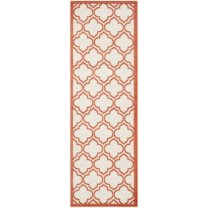 SAFAVIEH Amherst Collection AMT412F Ivory / Orange Rug Image 1