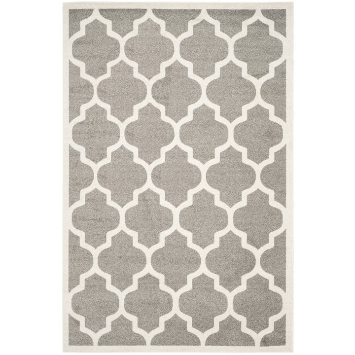 SAFAVIEH Amherst Collection AMT420R Dark Grey / Beige Rug Image 1