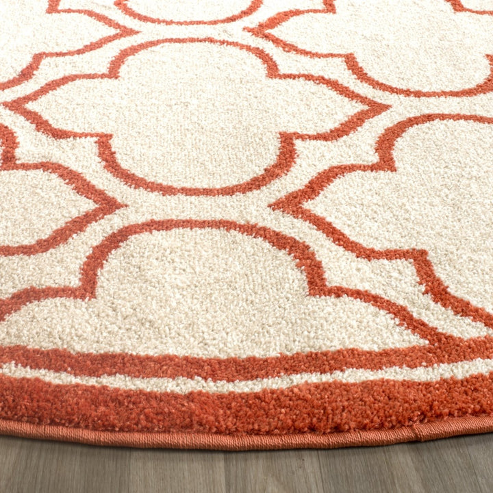 SAFAVIEH Amherst Collection AMT412F Ivory / Orange Rug Image 7