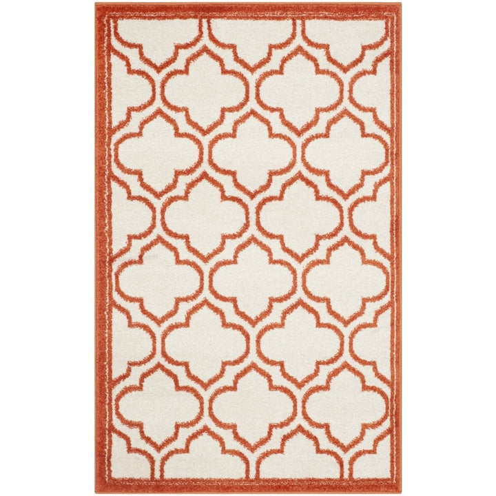 SAFAVIEH Amherst Collection AMT412F Ivory / Orange Rug Image 1