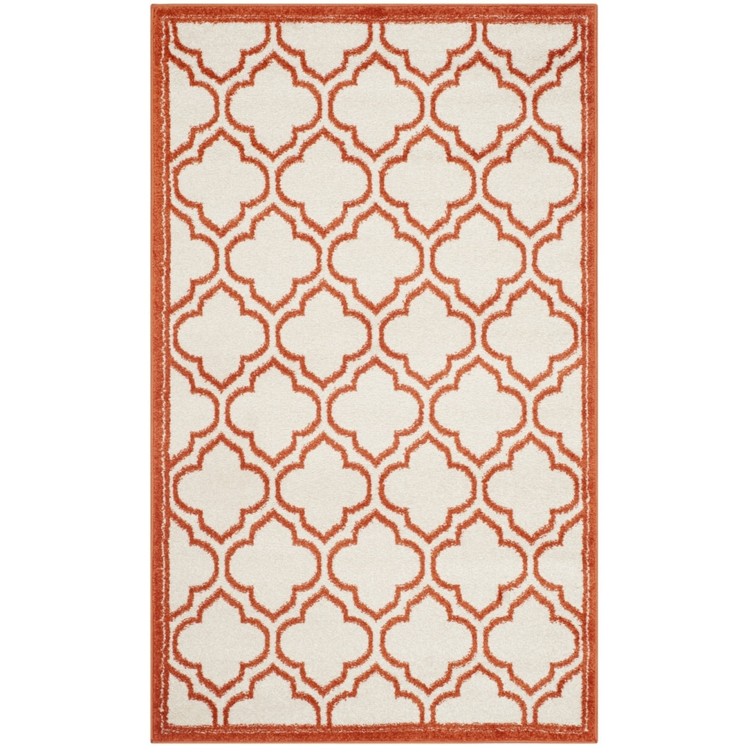 SAFAVIEH Amherst Collection AMT412F Ivory / Orange Rug Image 9