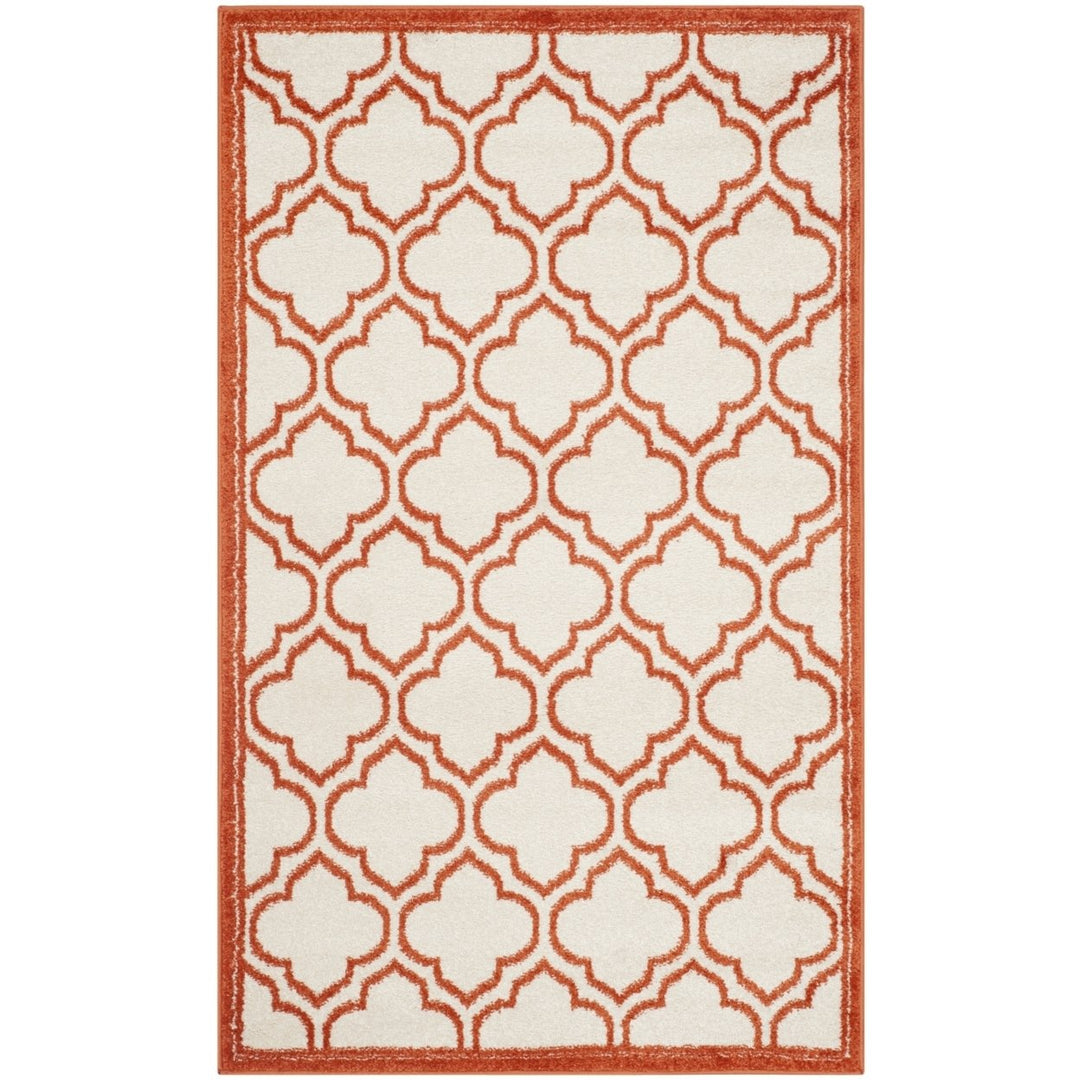 SAFAVIEH Amherst Collection AMT412F Ivory / Orange Rug Image 1