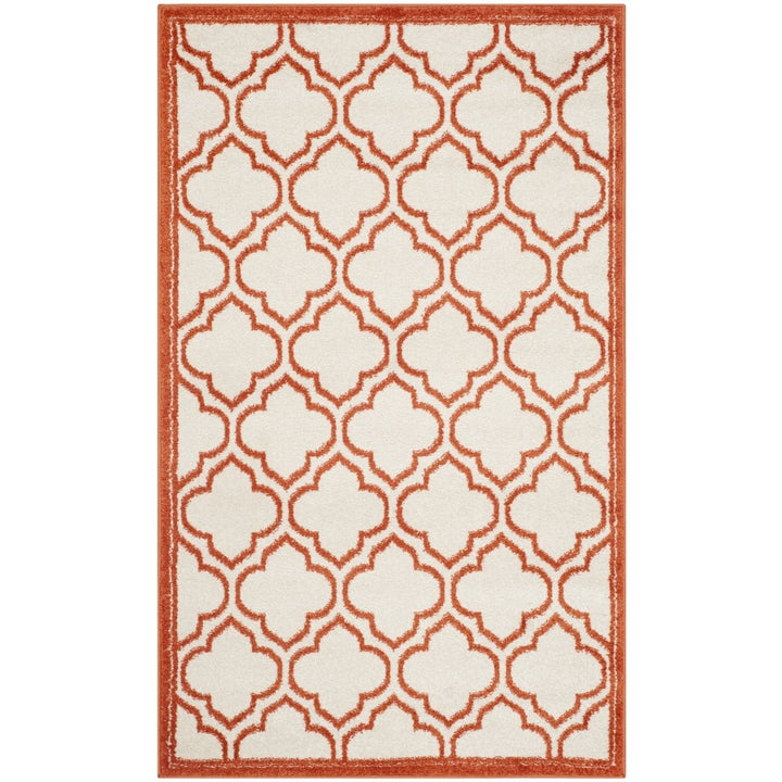 SAFAVIEH Amherst Collection AMT412F Ivory / Orange Rug Image 1