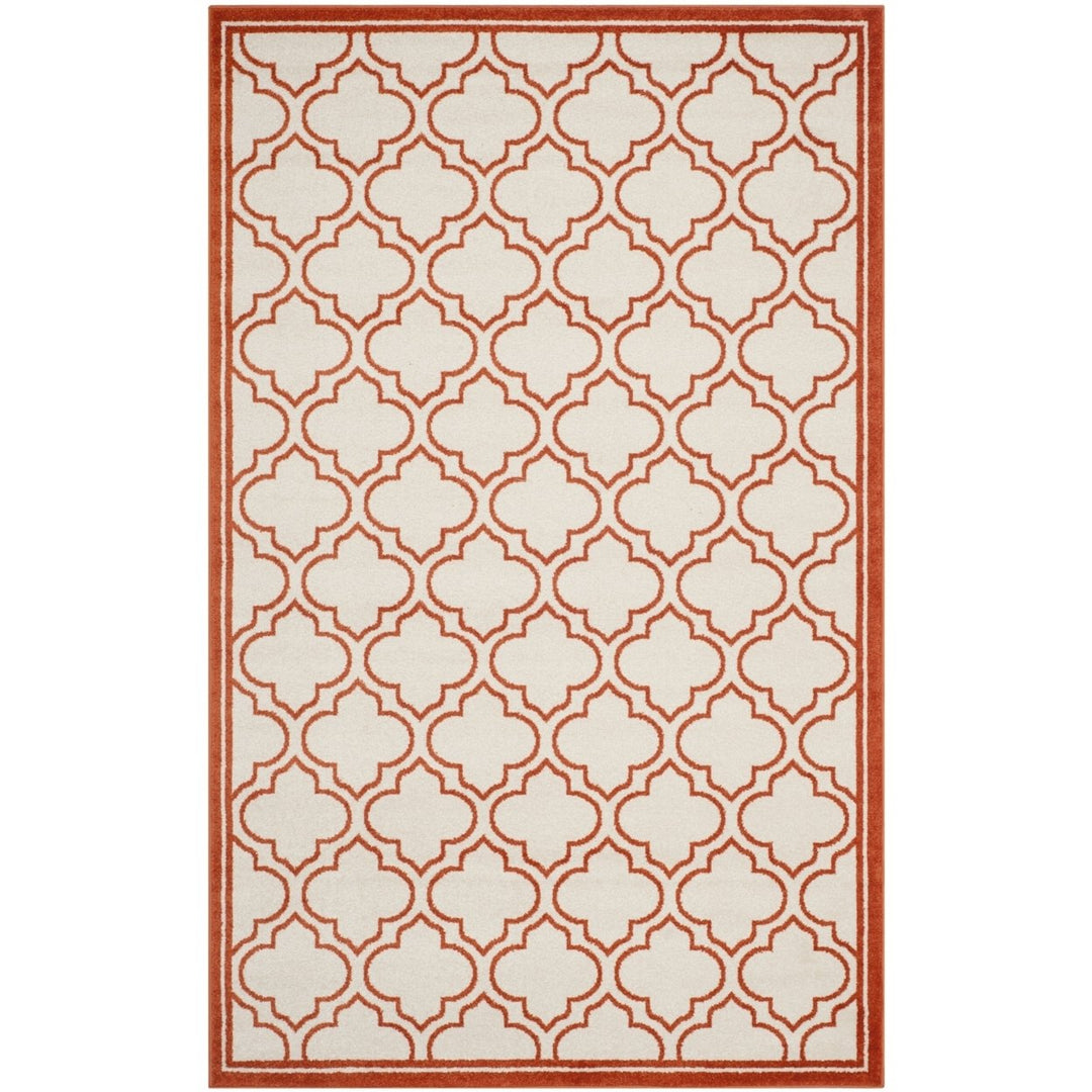 SAFAVIEH Amherst Collection AMT412F Ivory / Orange Rug Image 1